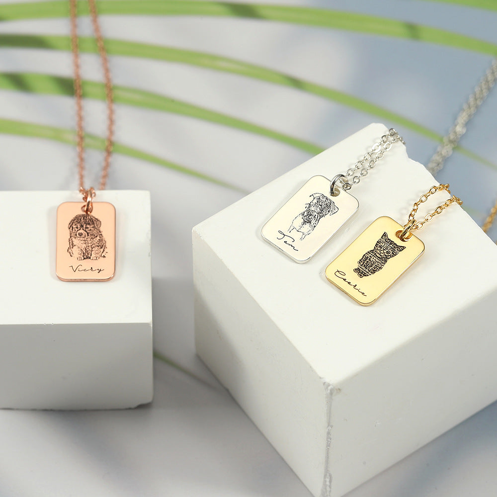 ​Personalized Pet Photo Necklace - GiftsN'Collections ​